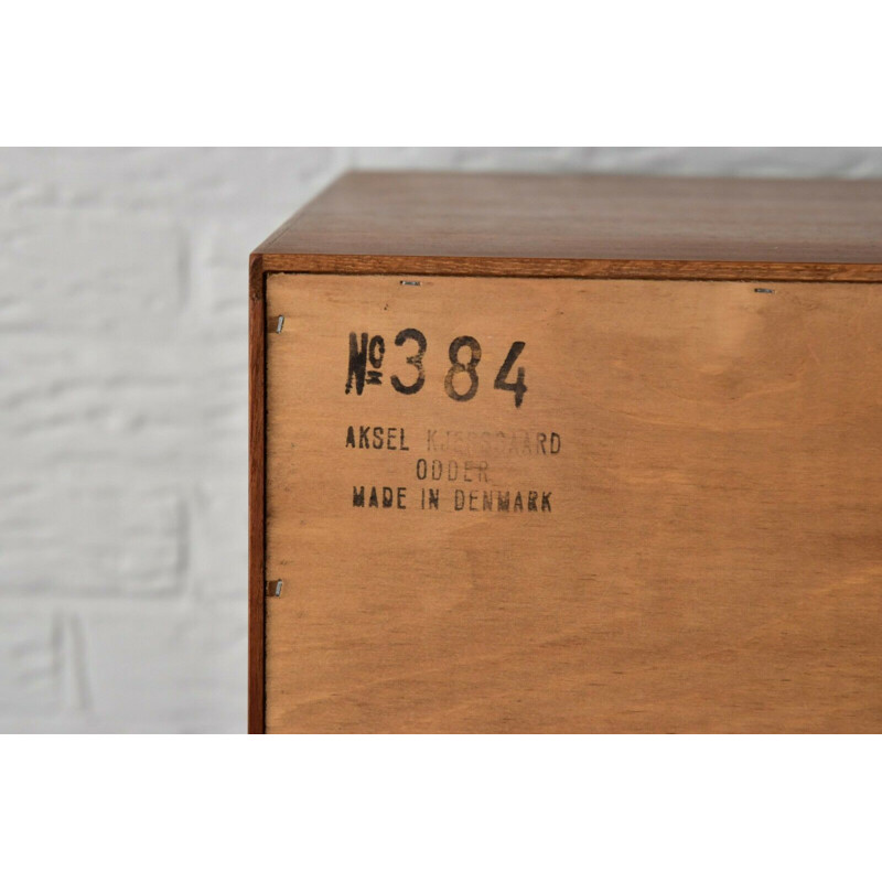 Vintage teak chest of drawers 384 by Kai Kristiansen for Aksel Kjersgaard