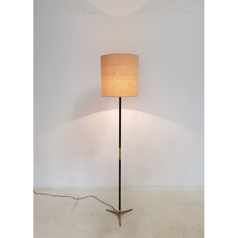 Vintage Riccardo Scarpa floor lamp in bronze and brass