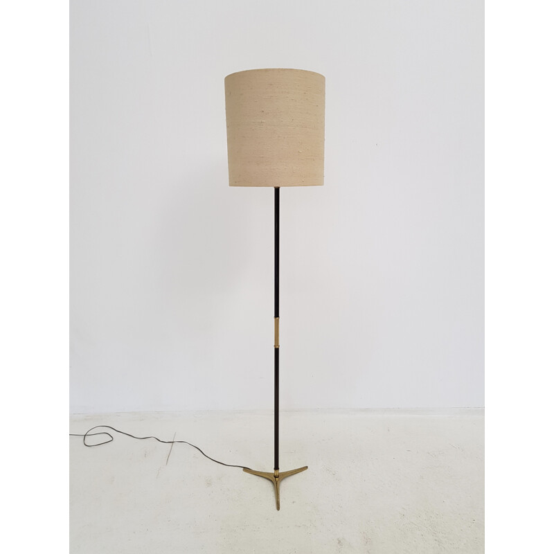 Vintage Riccardo Scarpa floor lamp in bronze and brass