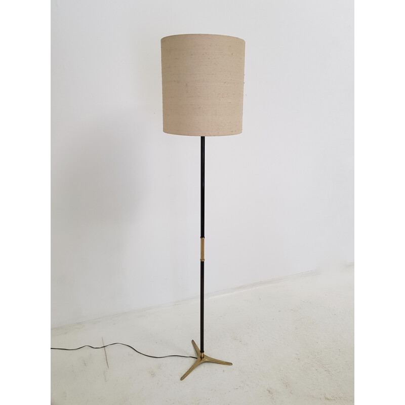 Vintage Riccardo Scarpa floor lamp in bronze and brass