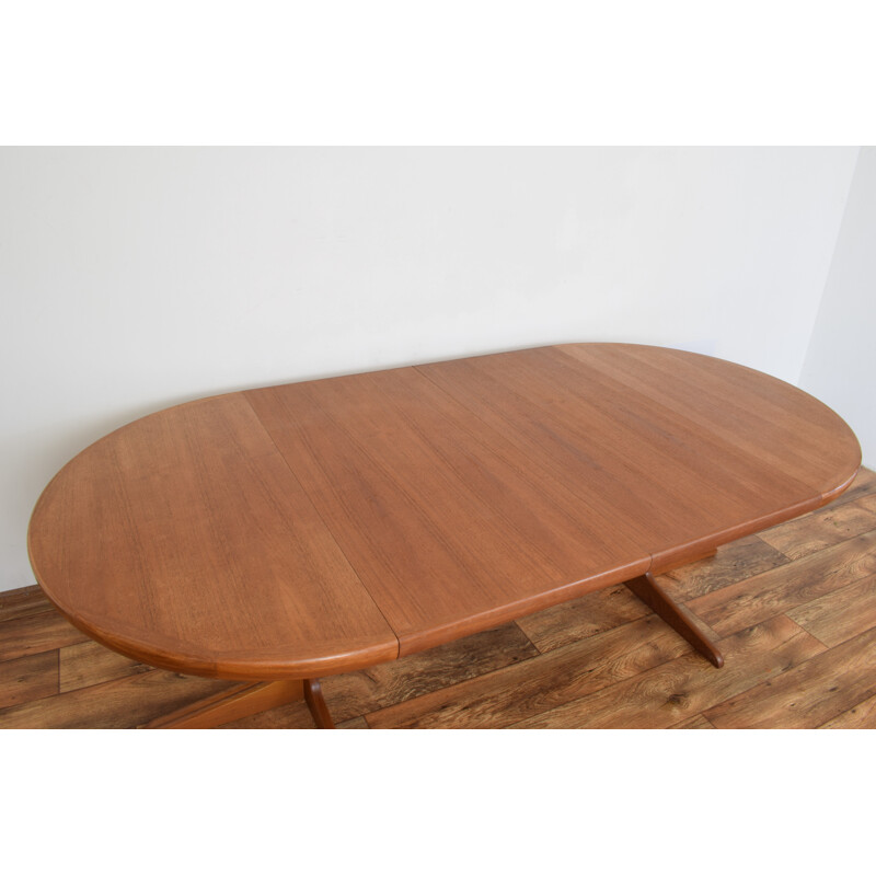 Vintage dining table extendable from VV Møbler Spøttrup, Denmark 1970s