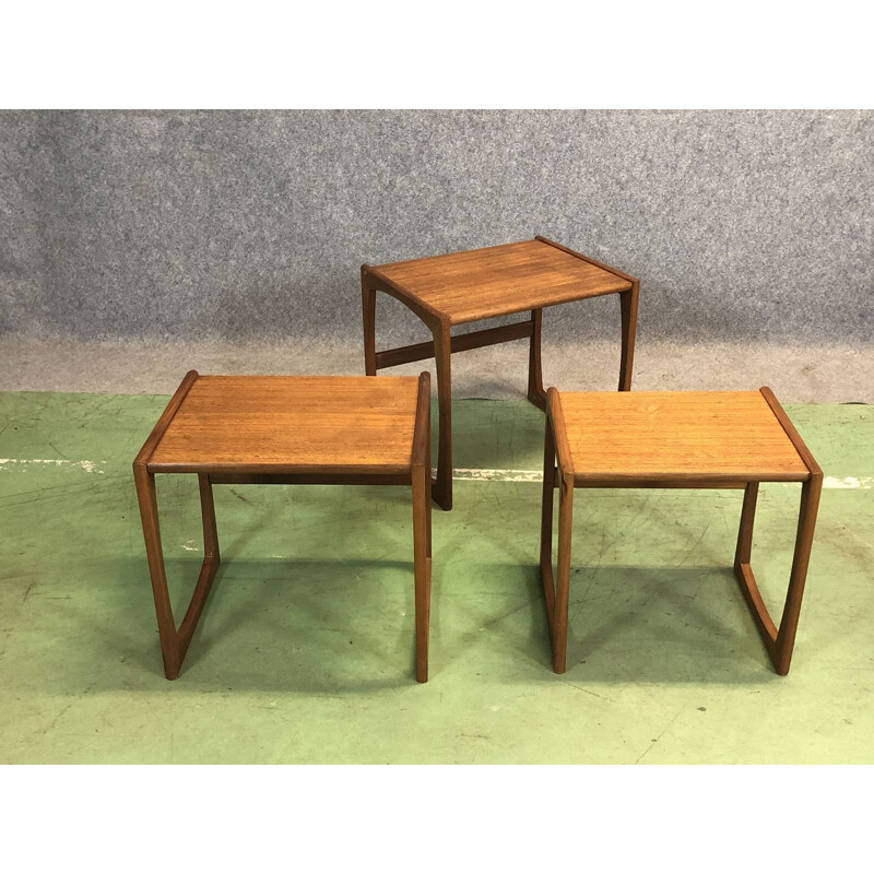 Vintage nesting tables in teak G Plan 1970s 