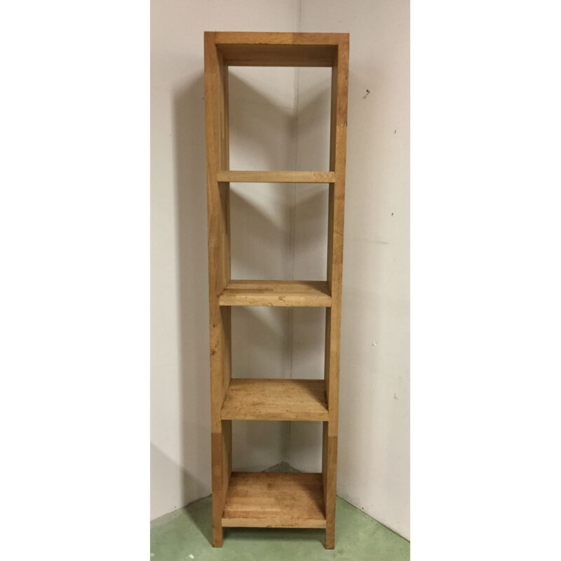 Vintage bookcase in oak France 90s 