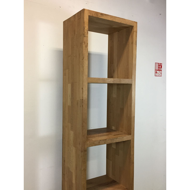 Vintage bookcase in oak France 90s 