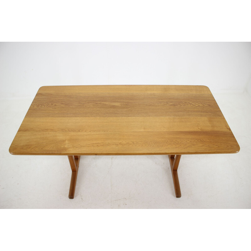 Vintage dining table in solid oak Denmark 1960s