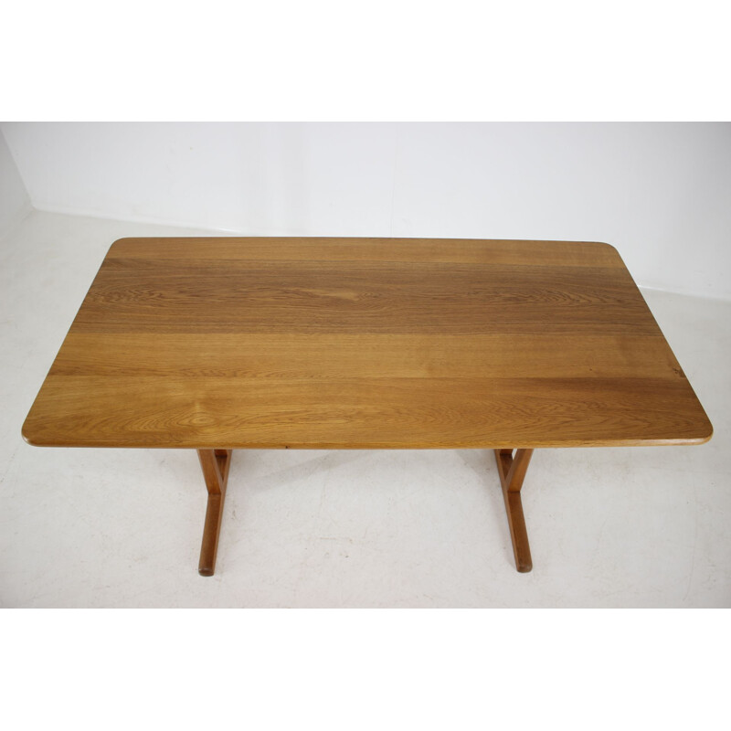 Vintage dining table in solid oak Denmark 1960s