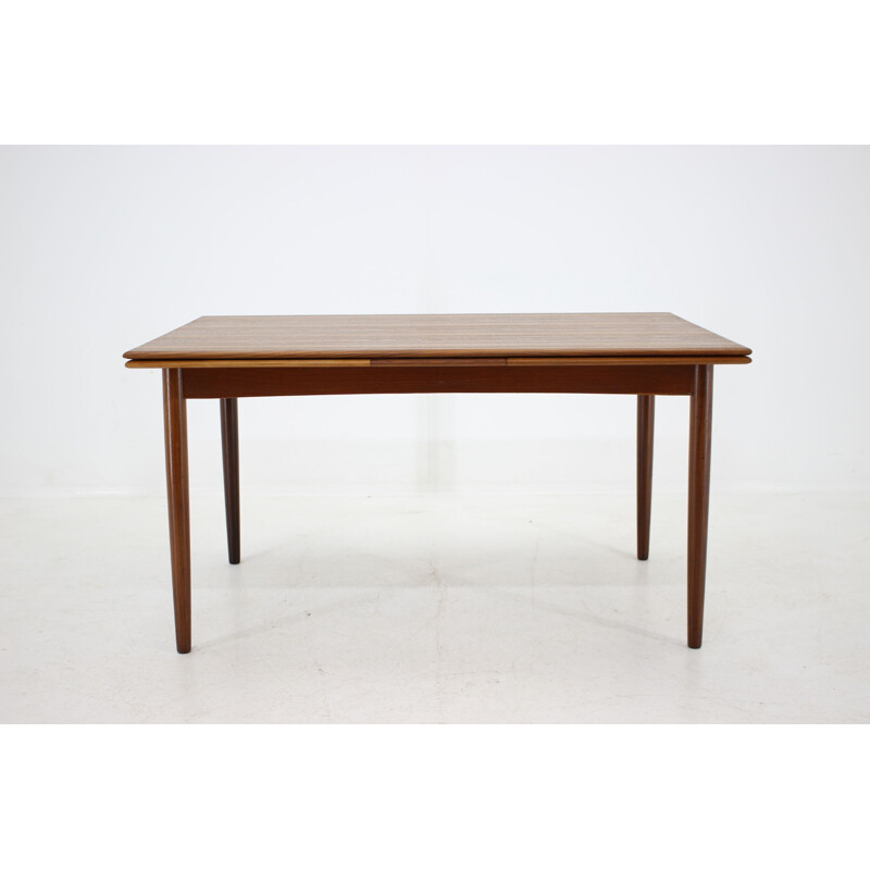 Vintage dining table in teak extendable Denmark 1960s