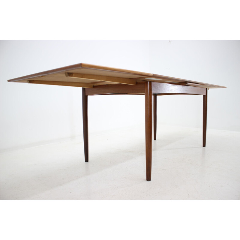 Vintage dining table in teak extendable Denmark 1960s