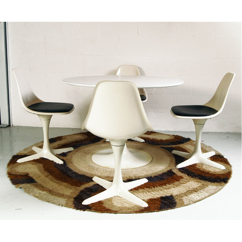 Vintage dining room set Space Age by Maurice Burke for Arkana 1969