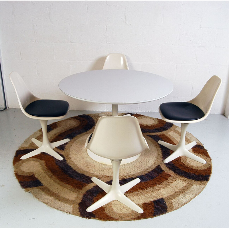 Vintage dining room set Space Age by Maurice Burke for Arkana 1969