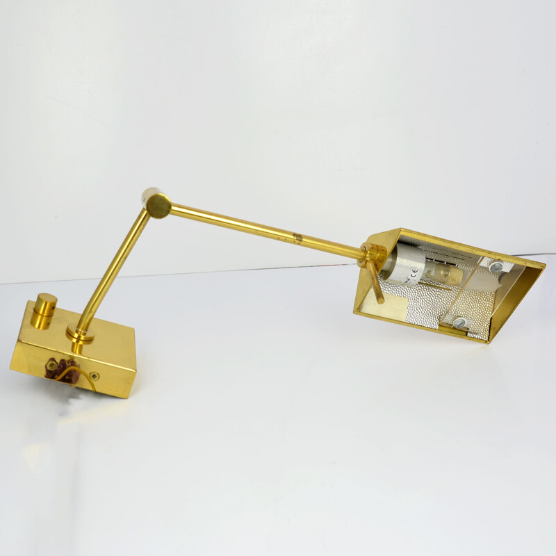 Vintage articulated wall lamp with dimmer GKS Leuchten, Germany 70s