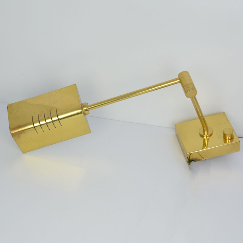 Vintage articulated wall lamp with dimmer GKS Leuchten, Germany 70s
