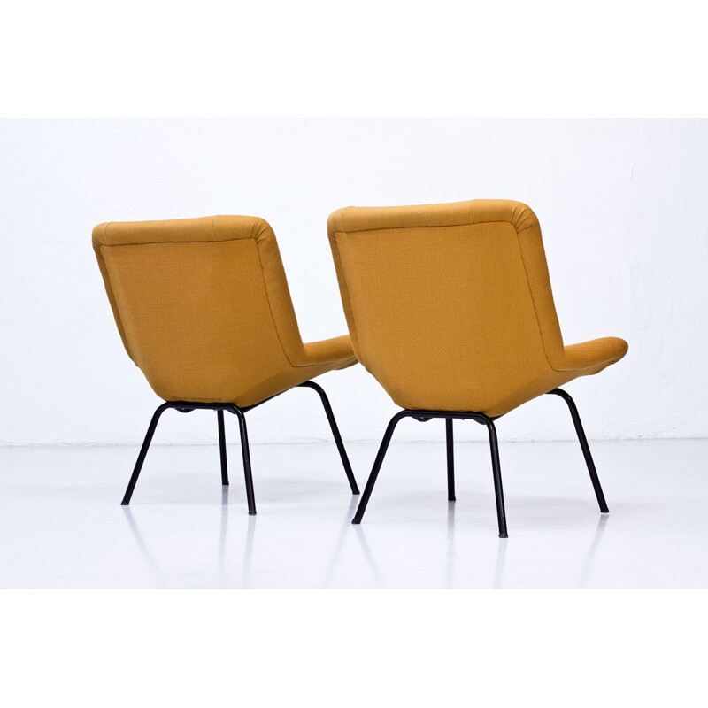 Pair of vintage lehto armchairs by Carl Gustaf Hiort, 1950