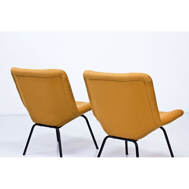 Paar vintage lehto fauteuils van Carl Gustaf Hiort, 1950