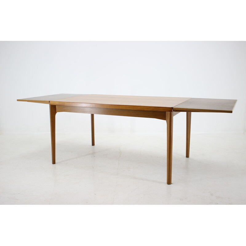 Table vintage extensible en chêne danoise Henning Kjàrnulf