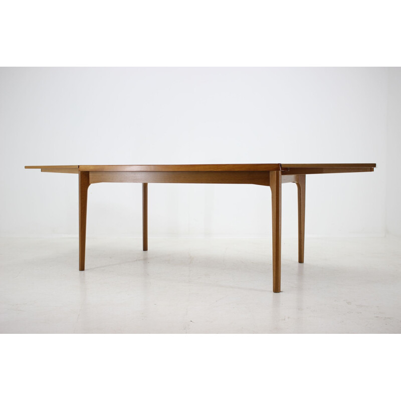 Table vintage extensible en chêne danoise Henning Kjàrnulf