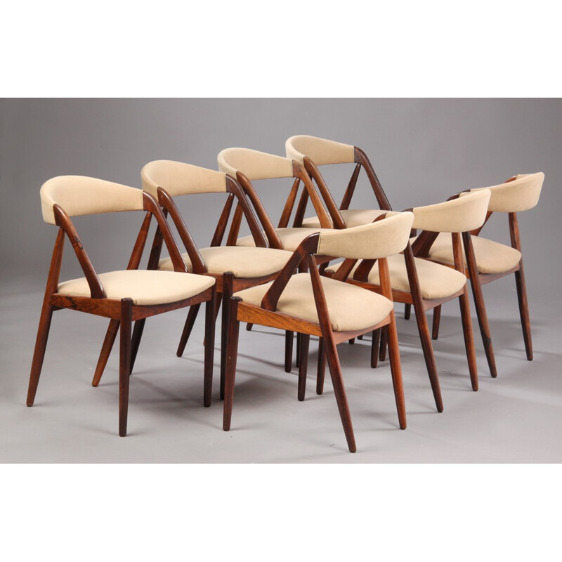 6 chaises Danoises, Kai KRISTIANSEN - années 60
