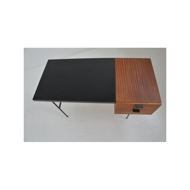 Thonet CM141 desk in wood and metal, Pierre PAULIN - 1954