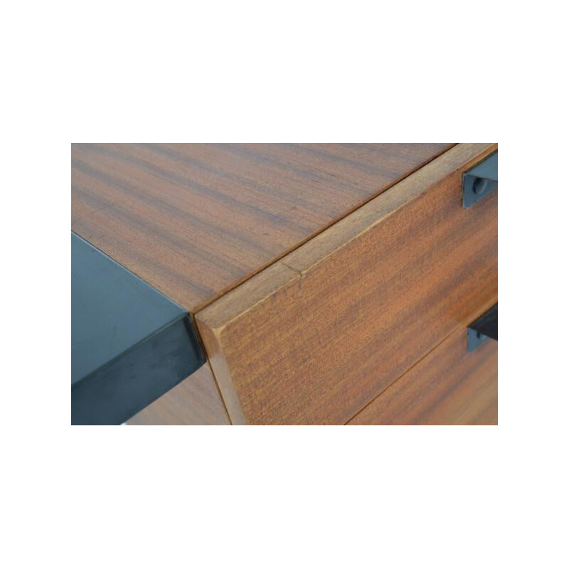 Thonet CM141 desk in wood and metal, Pierre PAULIN - 1954