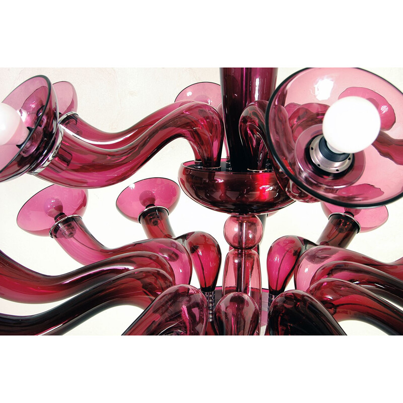 Vintage chandelier Leda by Orni Halloween Ernesto Gismondi for VeArt Artemide Italy 1992