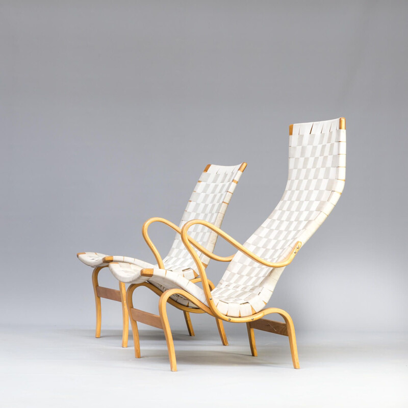 Paire de fauteuils vintage Pernilla par Bruno Mathsson pour Karl Mathsson années 1970