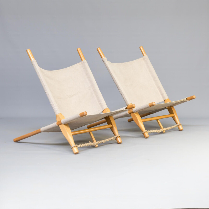 Set of 2 vintage lounge chairs Saw by Ole Gjerløv-Knudsen for Cado 1960s