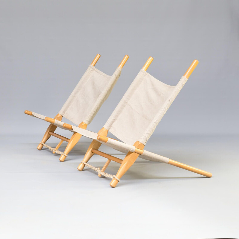 Set of 2 vintage lounge chairs Saw by Ole Gjerløv-Knudsen for Cado 1960s
