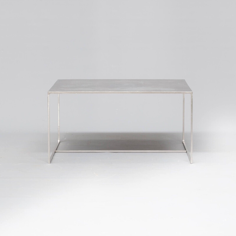 Vintage coffee table in metal Duchamp by Rodolfo Dordoni for Minotti