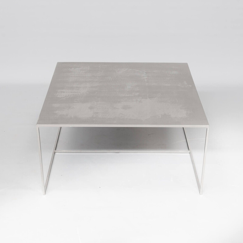 Vintage coffee table in metal Duchamp by Rodolfo Dordoni for Minotti