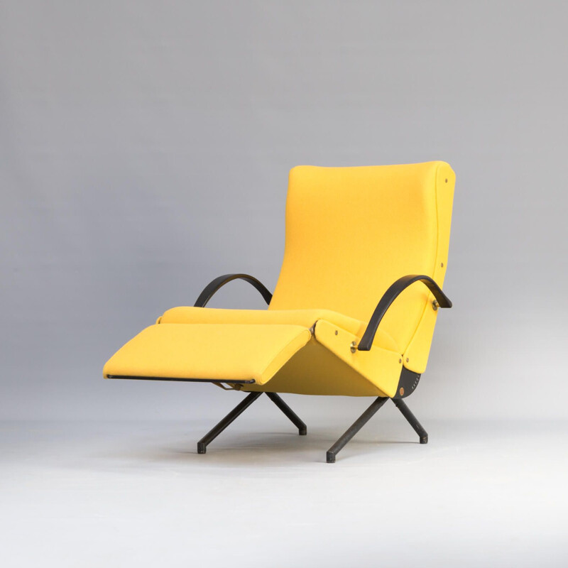 Vintage lounge chair P40 1st edition by Osvaldo Borsani for Tecno 1950s