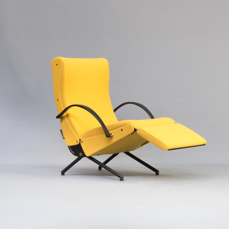 Vintage lounge chair P40 1st edition by Osvaldo Borsani for Tecno 1950s