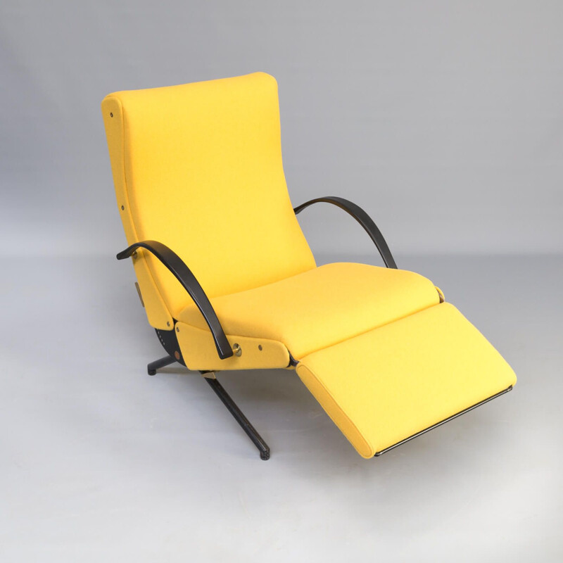 Vintage lounge chair P40 1st edition by Osvaldo Borsani for Tecno 1950s