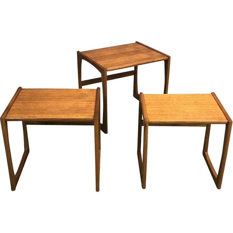 Vintage nesting tables in teak G Plan 1970s 