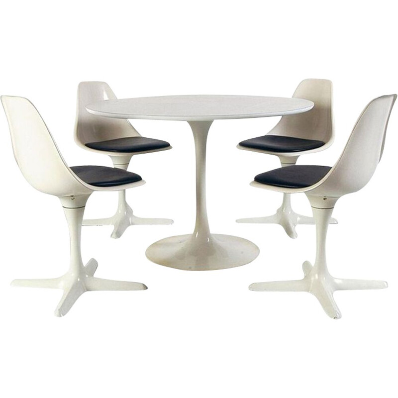 Vintage dining room set Space Age by Maurice Burke for Arkana 1969