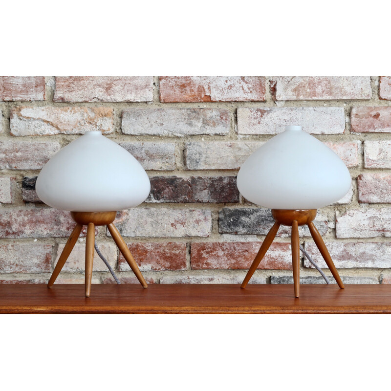 Suite de 2 lampes de table vintage par ULUV, Space Age