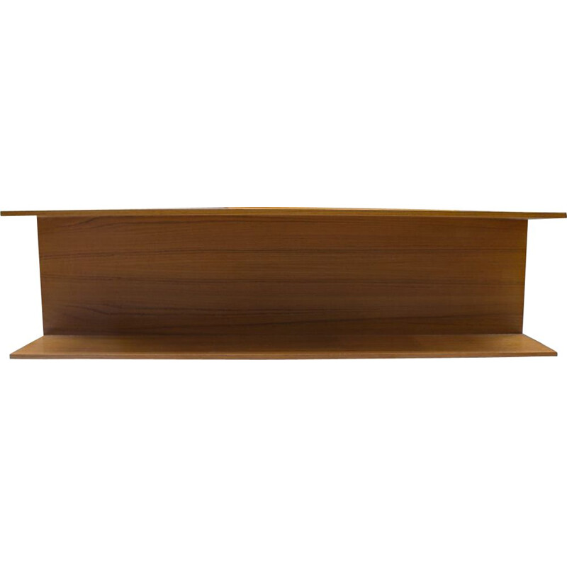 Vintage wall shelf in teak by Walter Wirz for Wilhelm Renz, Germany 1960s