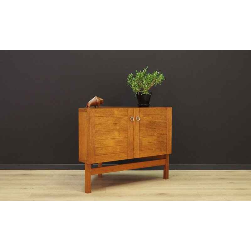 Vintage corner cabinet in teak