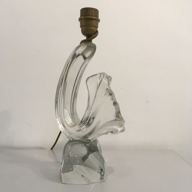Lampe de table vintage Cristal DAUM années 50