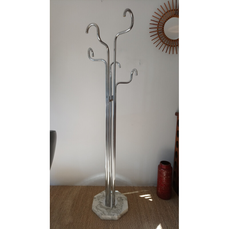 Vintage Italian marble coat rack 60s