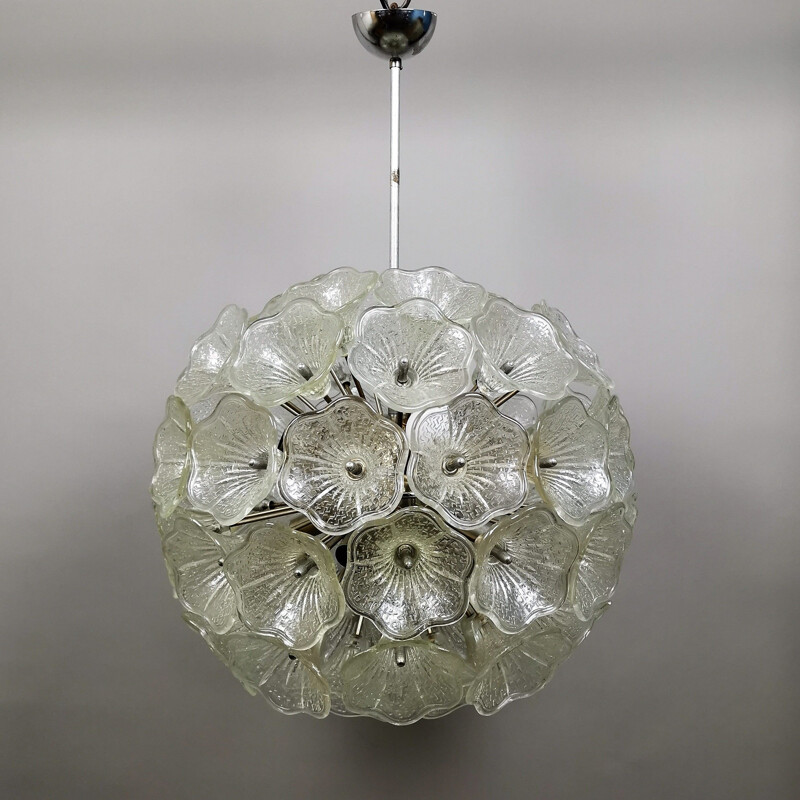 Murano glass vintage sputnik chandelier 1960s