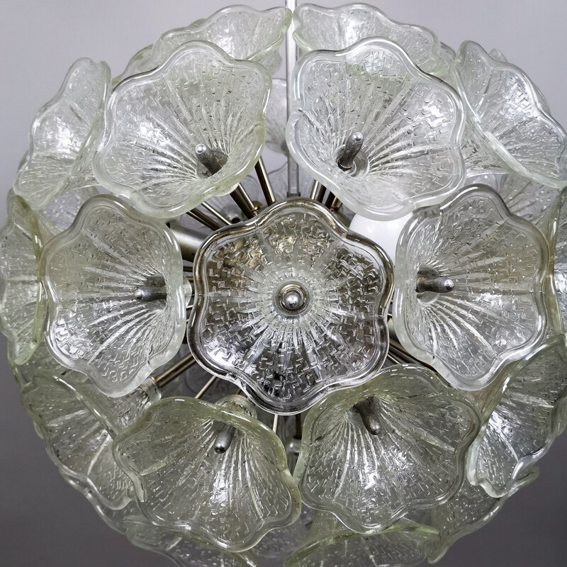 Murano glass vintage sputnik chandelier 1960s