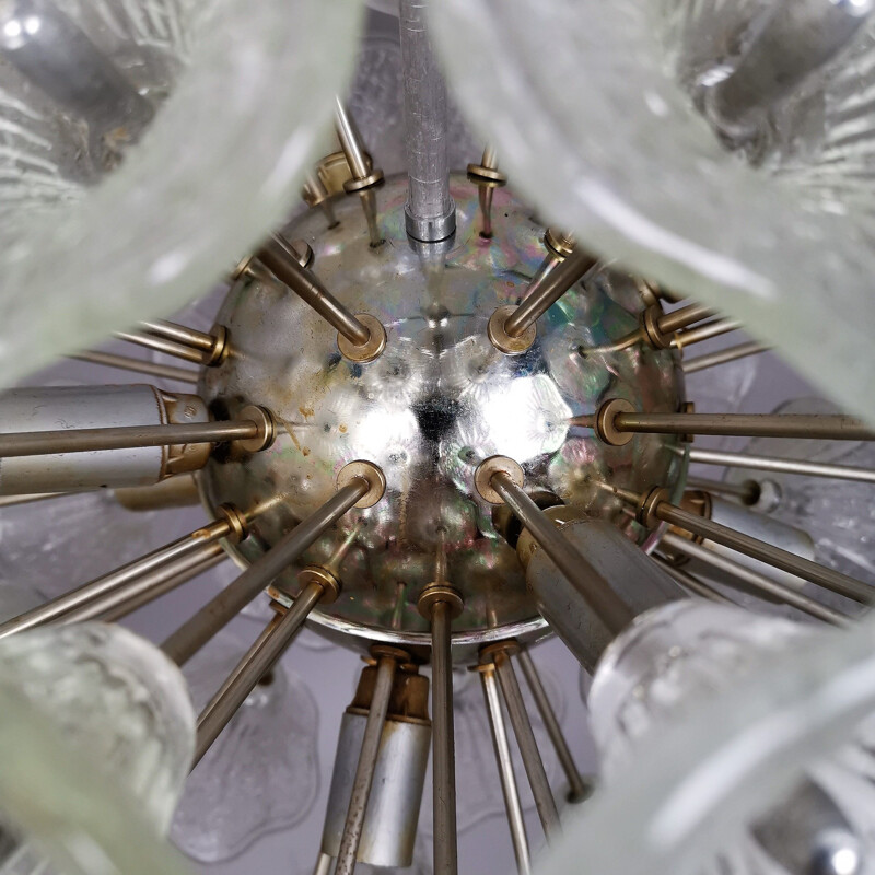 Murano glass vintage sputnik chandelier 1960s