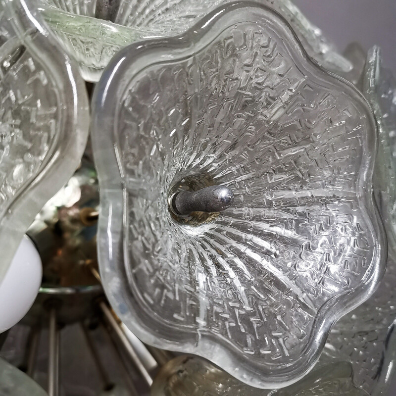 Murano glass vintage sputnik chandelier 1960s