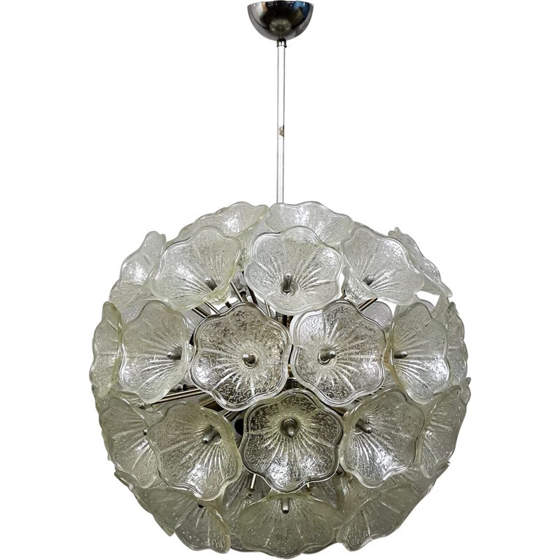 Murano glass vintage sputnik chandelier 1960s