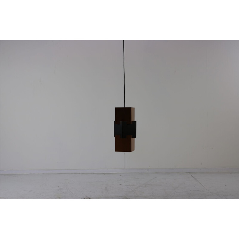 Vintage hanging lamp Kubus by Jo Hammerborg for Fog & Morup Denmark