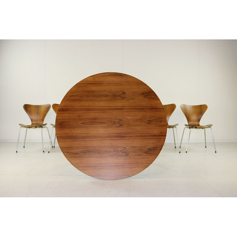 Vintage dining set in teak by Arne Jacobsen for Fritz Hansen 1960s