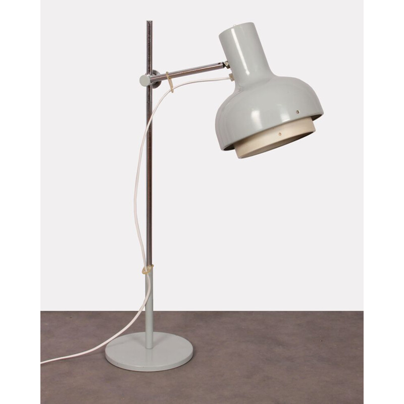 Grande lampe vintage pour Napako en métal gris 1970