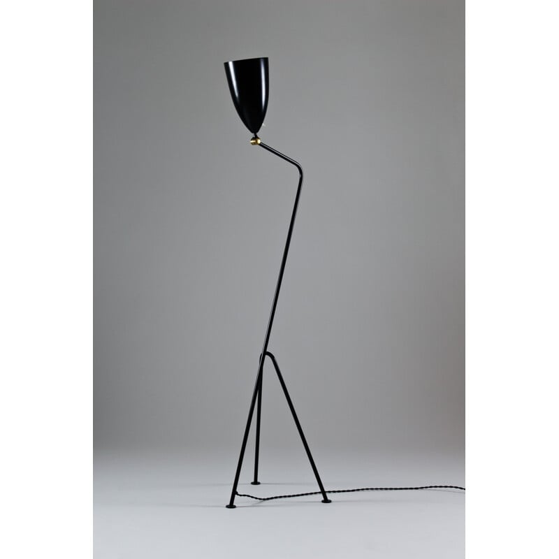 Bergboms metal and brass Grasshopper floor lamp, Greta MAGNUSSON GROSSMAN - 1947