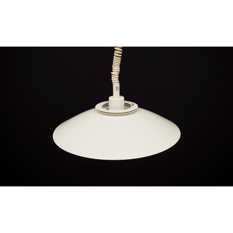 Vintage scandiavian hanging lamp for Frandsen Belysning AS in white metal 1970s