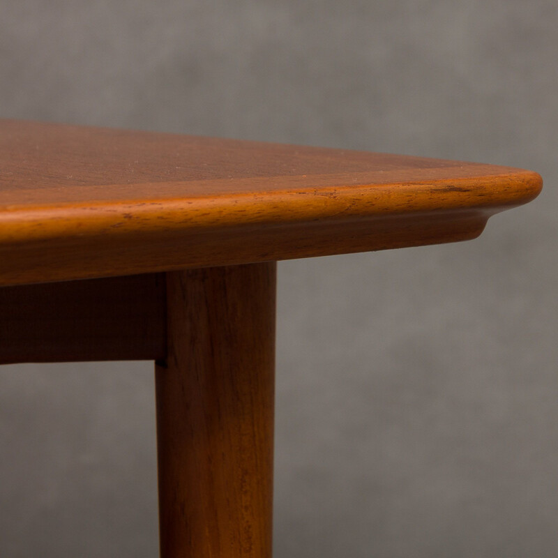 Vintage danish side table in teakwood with pull out tray 1960s